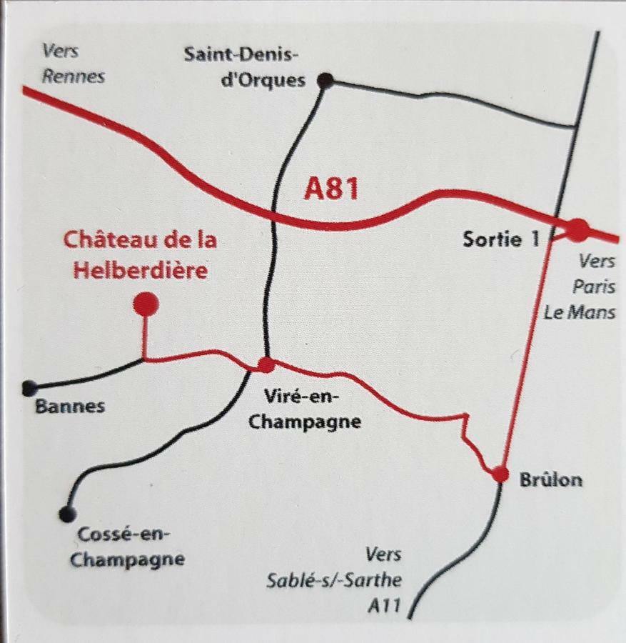 Logis De La Helberdiere Cosse-en-Champagne Екстер'єр фото